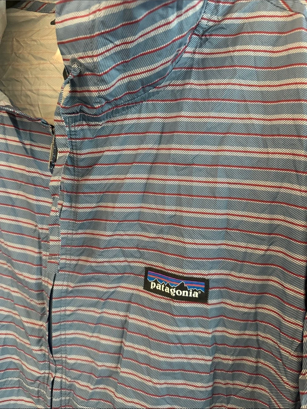 Patagonia Men’s Light Variable Full-Zip Hoodie Arroyo Seco Navy Blue Size Large